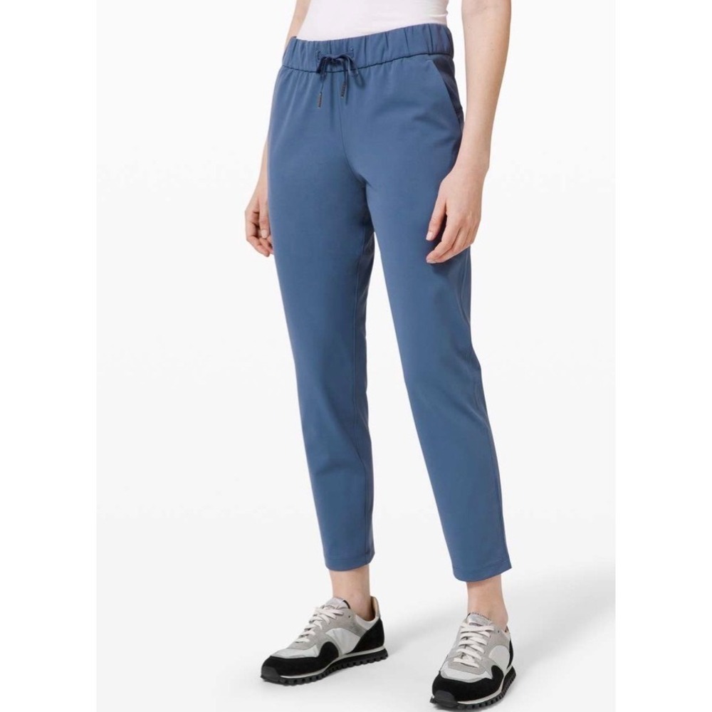Lululemon On the Fly High-Rise‎ 7/8 Pant Iron Blue Size 10 Luxtreme Jogger